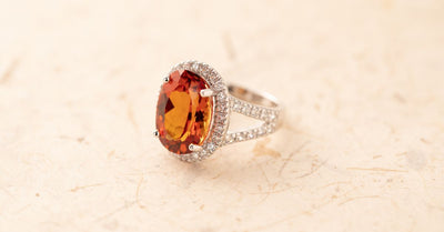 large citrine ring