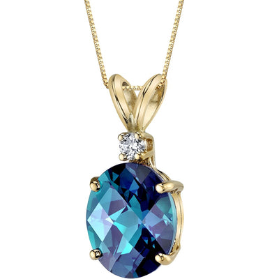 peora alexandrite pendant necklace