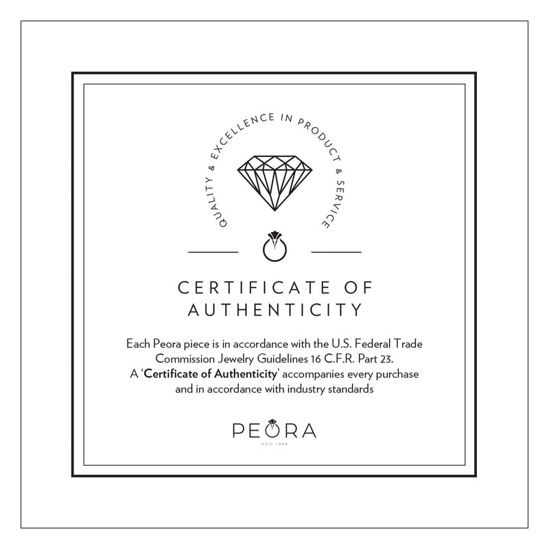 Peora London Blue Topaz and Lab Grown Diamond 3-Stone Trellis Ring 14K Gold Oval Shape