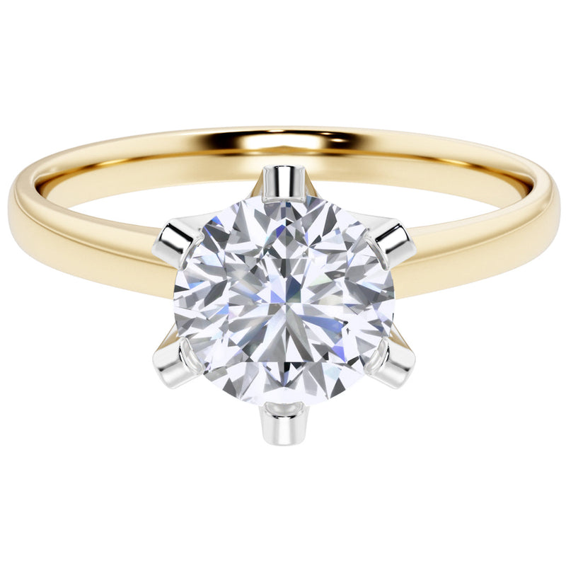 IGI Certified Natural Diamond Solitaire Ring 14K Yellow Gold 1.28 Carats