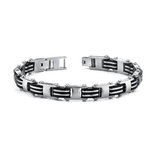 European Style Mens Stainless Steel Link Bracelet Style