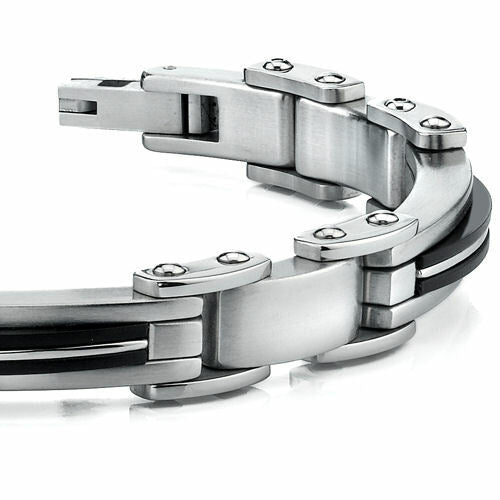 Sophisticated Mens Stainless Steel Bracelet