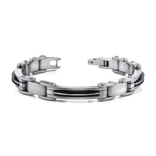 Sophisticated Mens Stainless Steel Bracelet