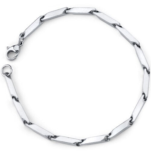 Absolutely Striking: Unisex Steel 3D Arrow Bracelet