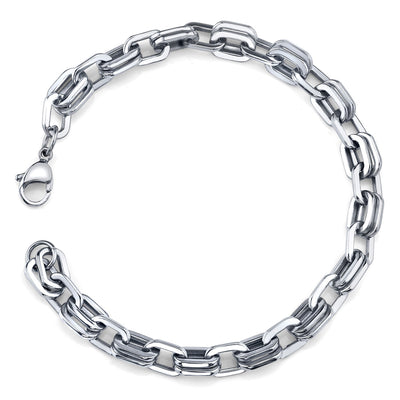 Stainless Steel Double Link Bracelet