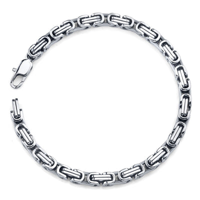 Stainless Steel Byzantine Bracelet