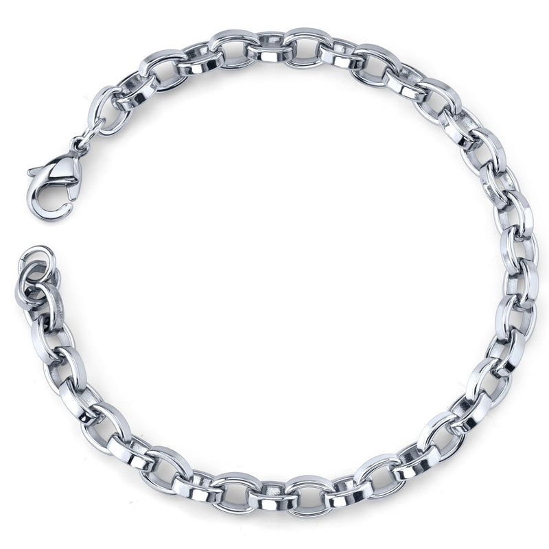 Stainless Steel Belcher Link Bracelet