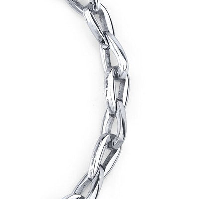 Trendy and Versatile: Unisex Steel Teardrop-shape Bracelet