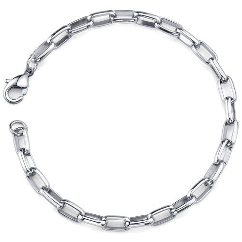 Timeless Style: Unisex Steel Unique Rectangular Bracelet