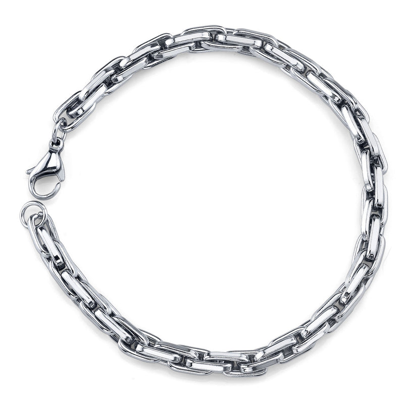 Stainless Steel Modern Link Chain Bracelet