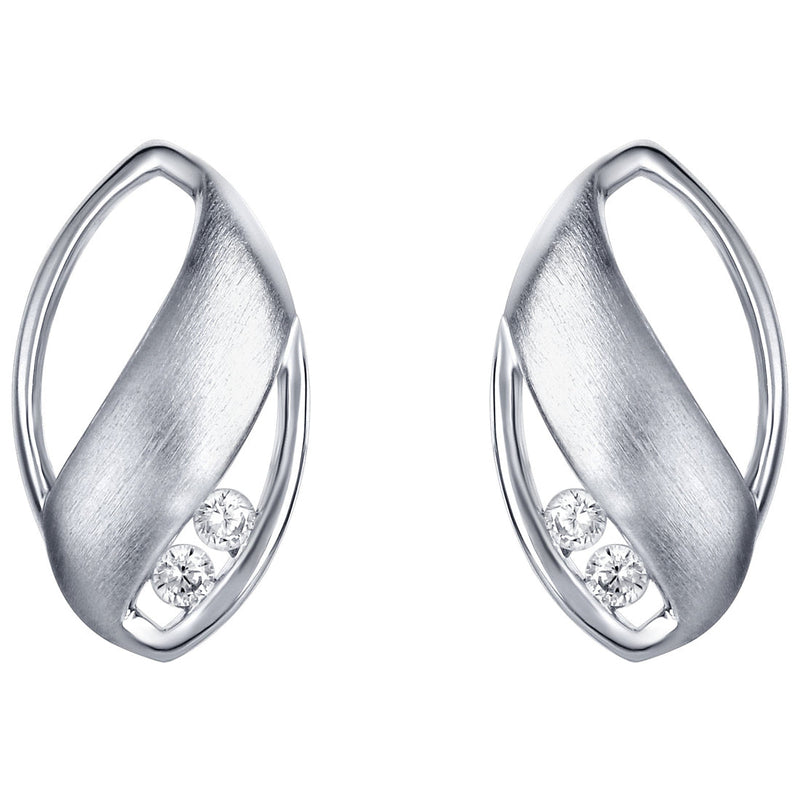 Sterling Silver Olive Leaf Earrings for Women