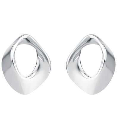 Sterling Silver Sculpted Floating Earrings for Women