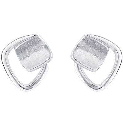 Sterling Silver Asymmetrical Floating Earrings for Women