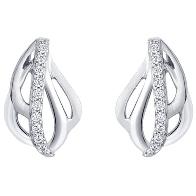 Sterling Silver Infinite Loop Earrings for Women