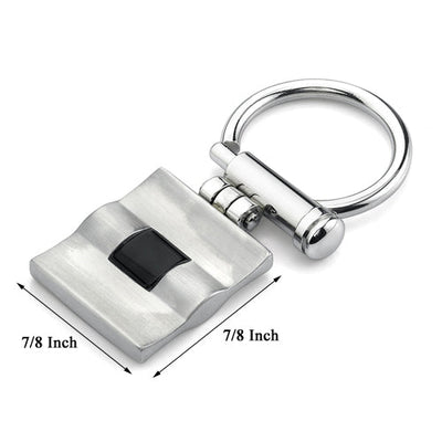 Stainless Steel Square-shaped Key Ring