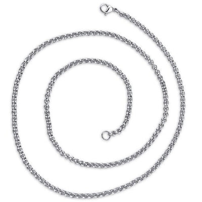 4mm Stainless Steel Rolo Chain in 22, 24, 26, 30, and 36 inch