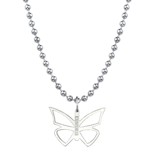 Titanium  Butterfly Pendant