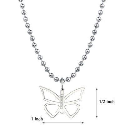 Titanium  Butterfly Pendant