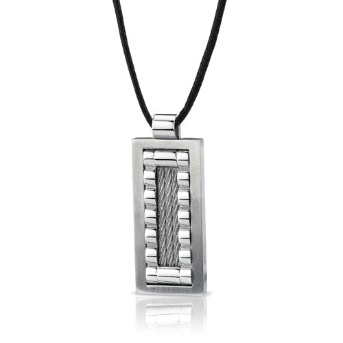 Steel Cable design Brush finish Pendant