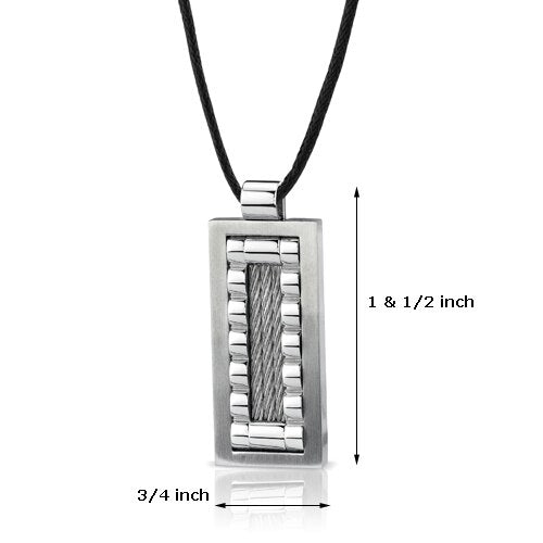 Steel Cable design Brush finish Pendant