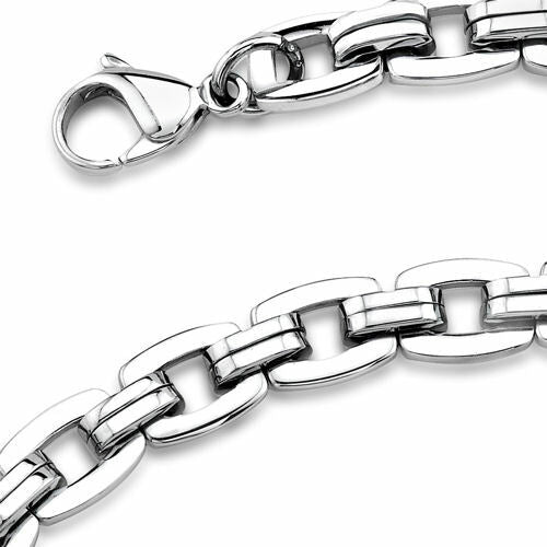 Bold and Heavy Mens Stainless Steel Necklace Style