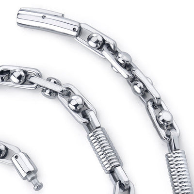 20 Inch Stainless Steel Coil Link Chain Necklace