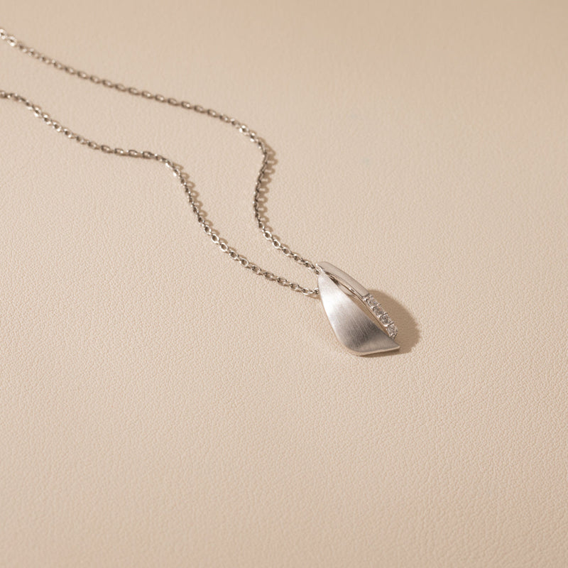 Sterling Silver Minimalist Siren Pendant