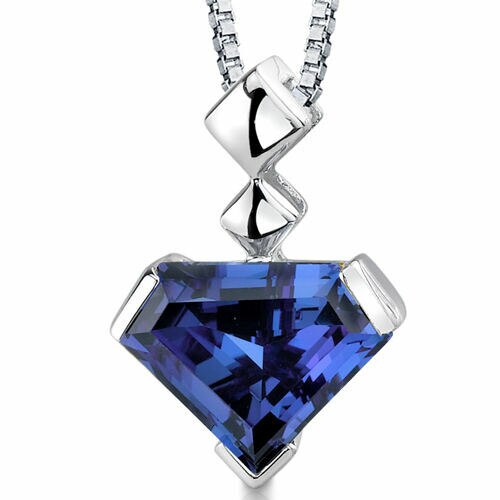 Alexandrite Pendant Necklace Sterling Silver Superman 6.25 Cts