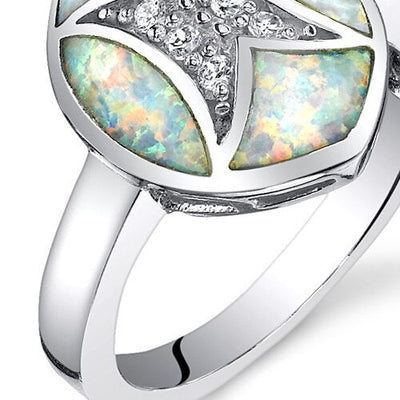 Red Fire Opal Ring Sizes 6 to 8 Style