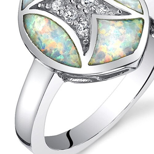 Red Fire Opal Ring Sizes 6 to 8 Style
