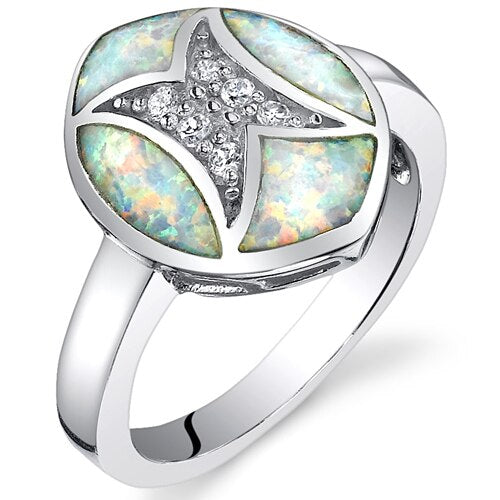 Red Fire Opal Ring Sizes 6 to 8 Style