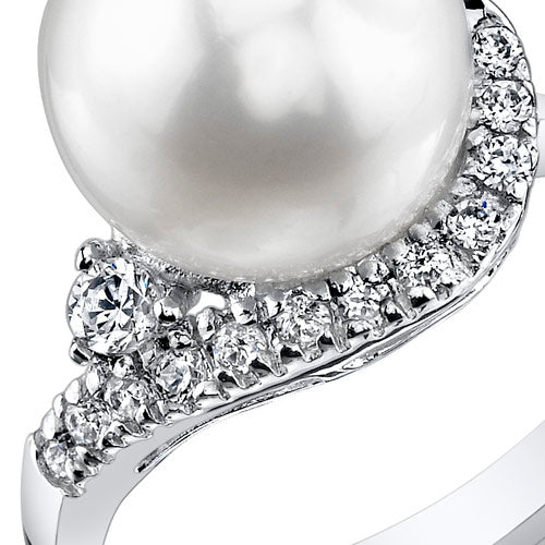 Freshwater Pearl Sterling Silver Ring Size 5