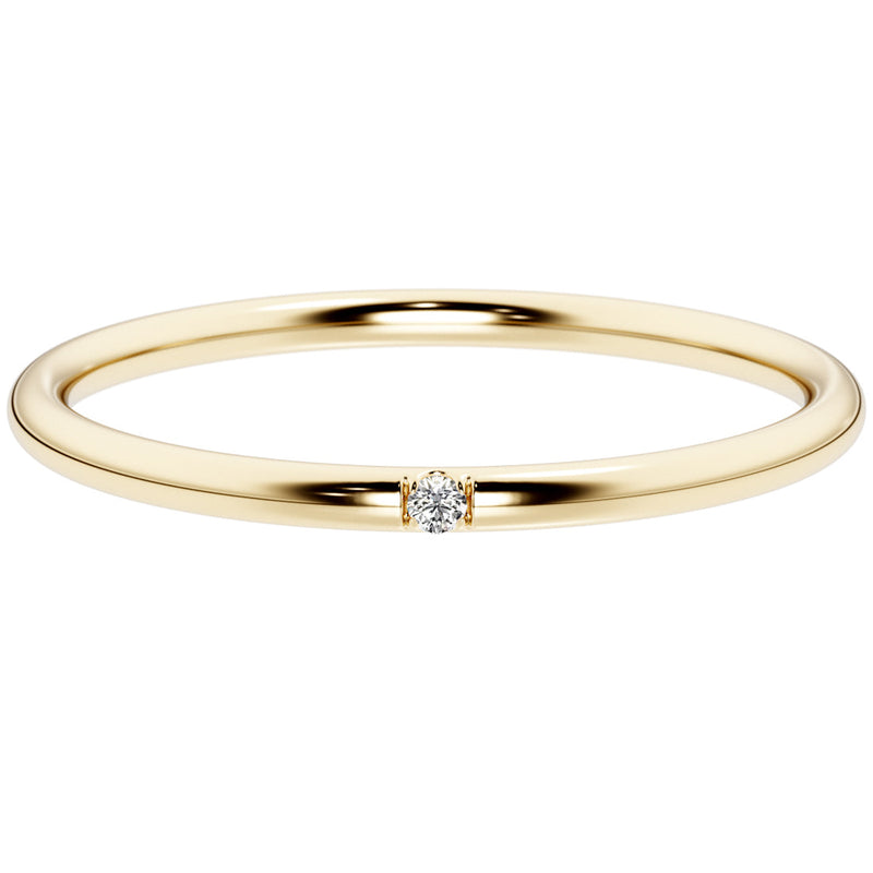 Diamond Orion Ring Band 14K Yellow Gold Plated Sterling Silver