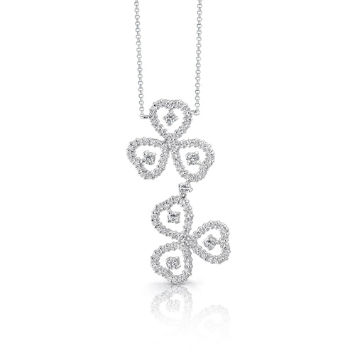 Cubic Zirconia Pendant Necklace Sterling Silver