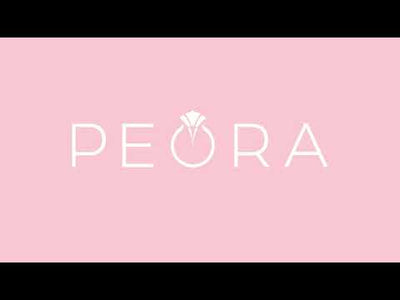 Video of Created Pink Opal Stud Earrings In 14k Rose Gold, Round Shape E19284. Includes a Peora gift box. Free shipping, 30-day returns, authenticity guaranteed. 