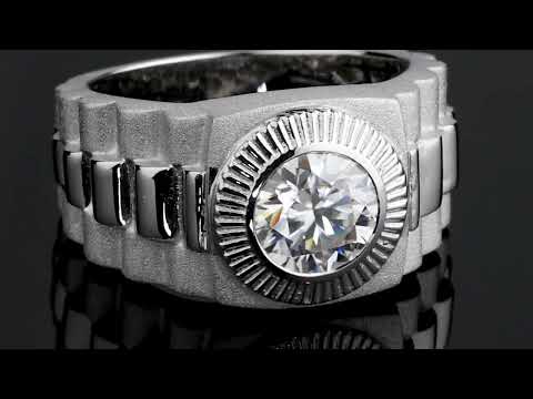 Video of SR12076 Peora 2 Carats Men&