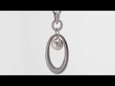 Video of Peora Freshwater Cultured White Pearl Angels Halo Pendant Necklace in Sterling Silver SP11340. Includes a Peora gift box. Free shipping, 30-day returns, authenticity guaranteed. 